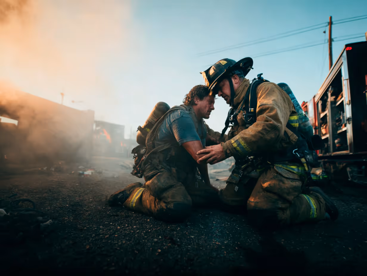EMS professionals training together